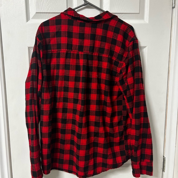 hunters Flannel - Red + Black - Picture 3 of 3